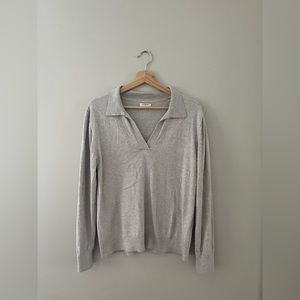 Grey cashmere blend sweater